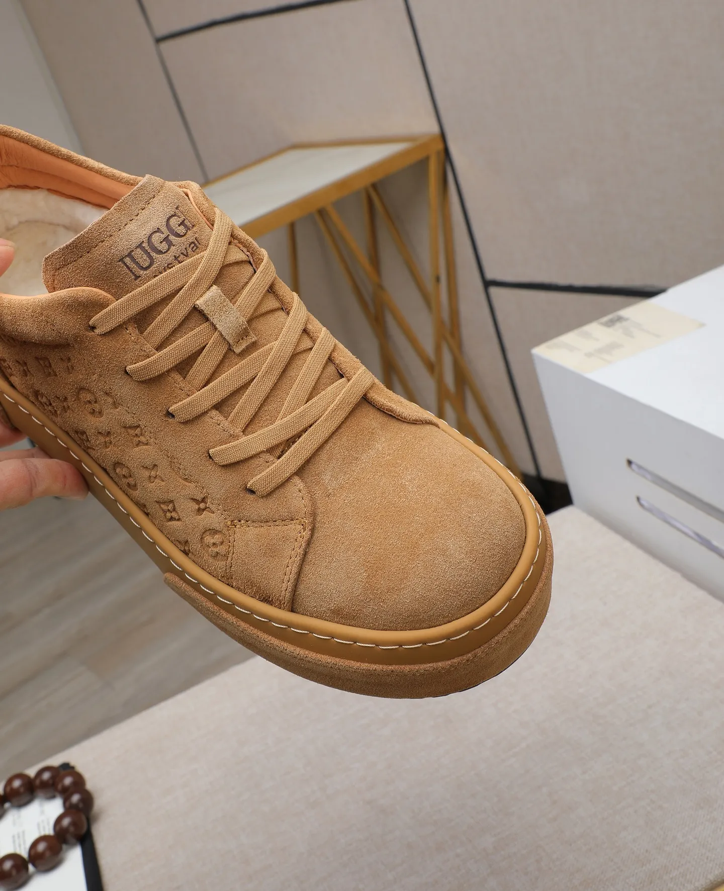 Men's shoes 💰620 IUGGI new retro presbyopia men's shoes, casual and versatile, full of high-end sense, fashionable, luxury and personalized style, joint model, retro presbyopia factor, full of handsome style, first layer suede cowhide, lining wool, rubber outsole, light and non-slip size: 39-44